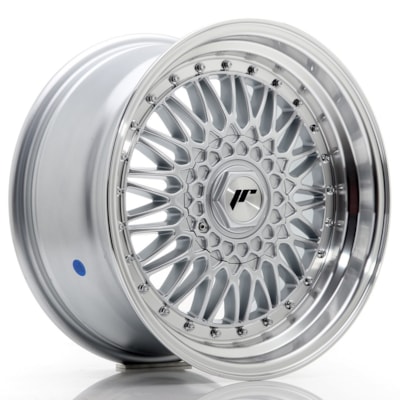 JR Wheels JR9 17x8,5 ET20 4x100/108 Silver w/ Machined Lip+Silver Rivets