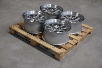 Set of JR47 18x8,5 ET35 5x110 Silver Machined Face